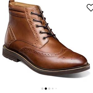 Nunn Bush Odell wingtip Leather Men's Boots